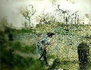 Carl Larsson hostmotiv karin i grez France oil painting artist